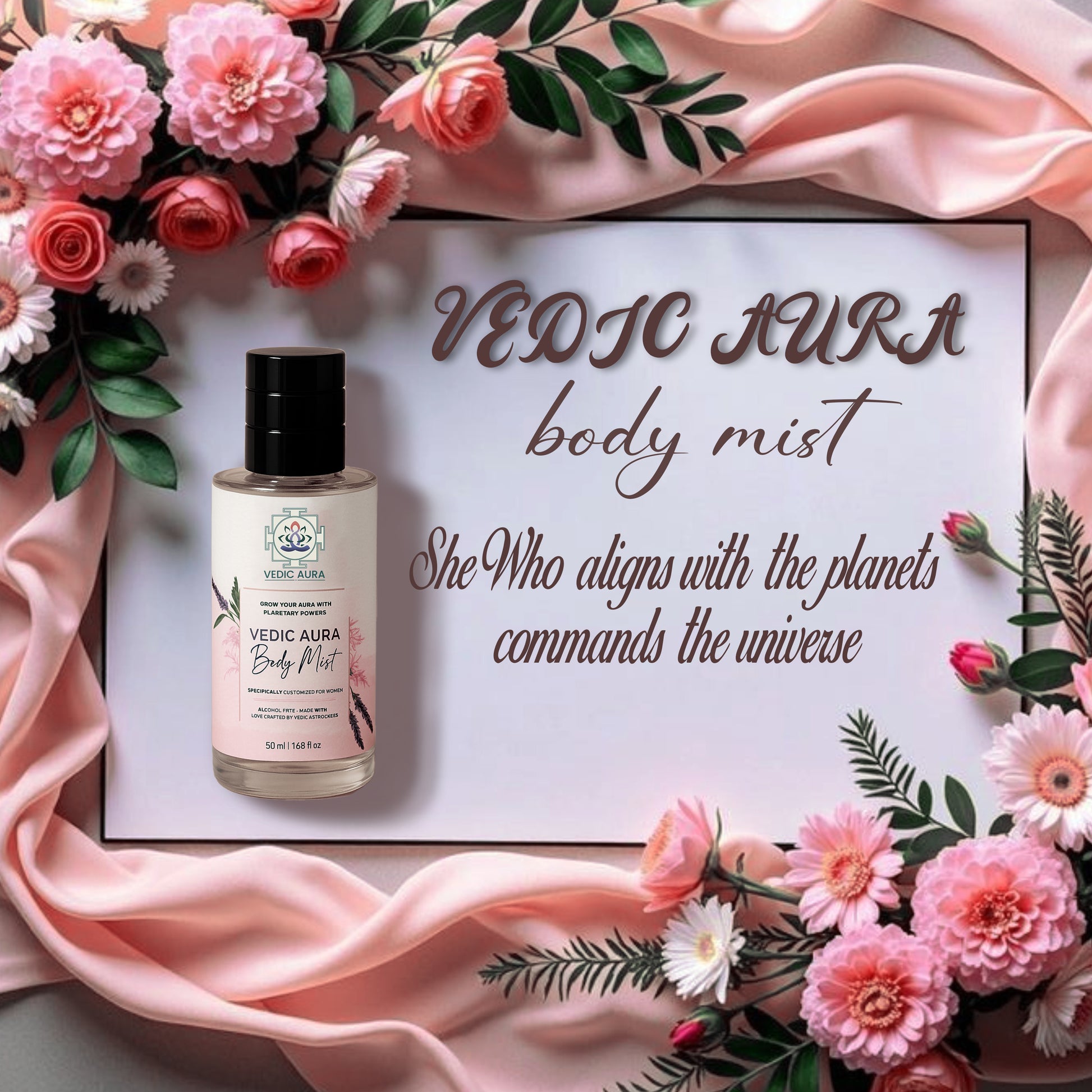 Vedic Aura Body Mist for Women – A Divine Blend of Fragrance and Planetary Harmony